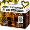 LAMPKI CHOINKOWE 300 LED SIECIOWE BIAŁE CIEPŁE 22M PROGRAMATOR ŚWIATEŁKA ŁAŃCUCH
