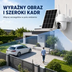 Kamera zewnętrzna WiFi 4 MP z panelem solarnym – obrotowa, IP65 - obrazek 3